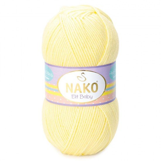 Nako Elit Baby Limonata El Örgü İpi 3664 Nako Elit Baby Limonata El Örgü İpi 3664