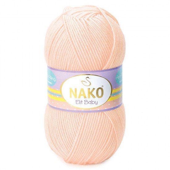 Nako Elit Baby Soft Şeftali El Örgü İpi 3701 Nako Elit Baby Soft Şeftali El Örgü İpi 3701