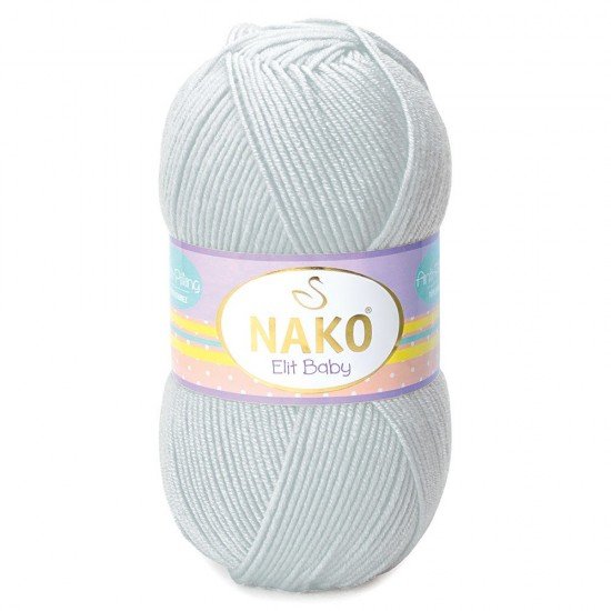 Nako Elit Baby Açık Gri El Örgü İpi 4672 Nako Elit Baby Açık Gri El Örgü İpi 4672