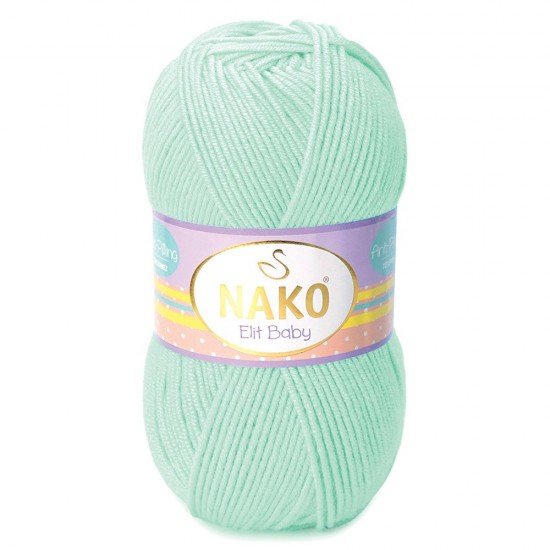 Nako Elit Baby Nil Yeşili El Örgü İpi 6692 Nako Elit Baby Nil Yeşili El Örgü İpi 6692
