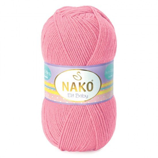 Nako Elit Baby Pembe El Örgü İpi 6837 Nako Elit Baby Pembe El Örgü İpi 6837