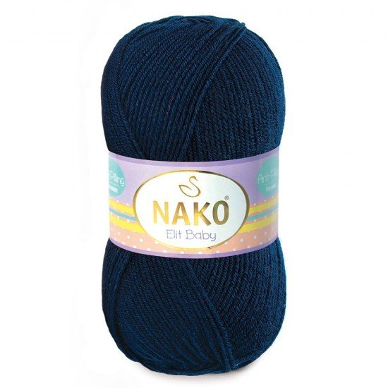 Nako Elit Baby Navy El Örgü İpi 10094 Nako Elit Baby Navy El Örgü İpi 10094