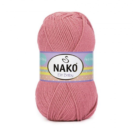Nako Elit Baby Gül Kurusu El Örgü İpi 10325 Nako Elit Baby Gül Kurusu El Örgü İpi 10325