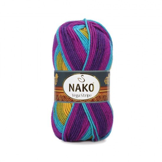 Nako Vega Stripe El Örgü İpi 82410 Nako Vega Stripe El Örgü İpi 82410