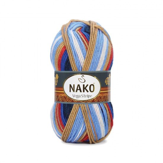 Nako Vega Stripe El Örgü İpi 82411