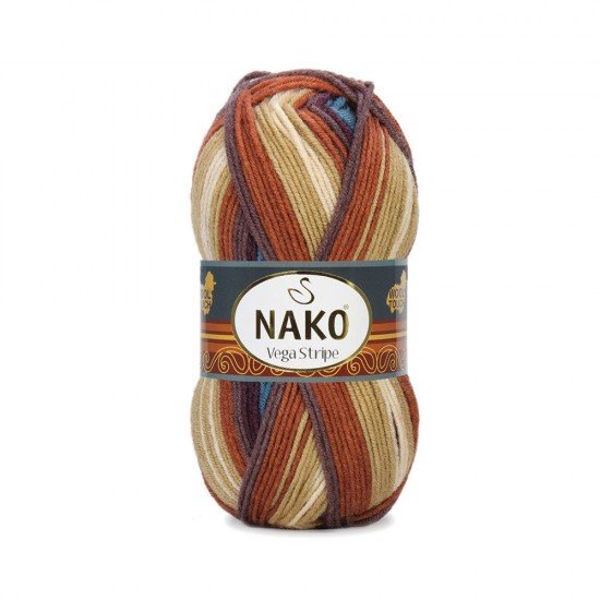 Nako Vega Stripe El Örgü İpi 82420 Nako Vega Stripe El Örgü İpi 82420