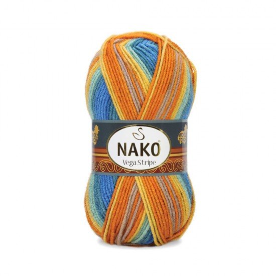 Nako Vega Stripe El Örgü İpi 82421 Nako Vega Stripe El Örgü İpi 82421
