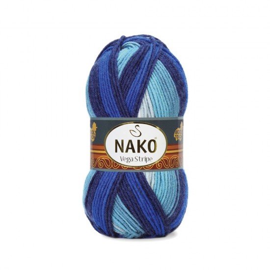 Nako Vega Stripe El Örgü İpi 82423 Nako Vega Stripe El Örgü İpi 82423