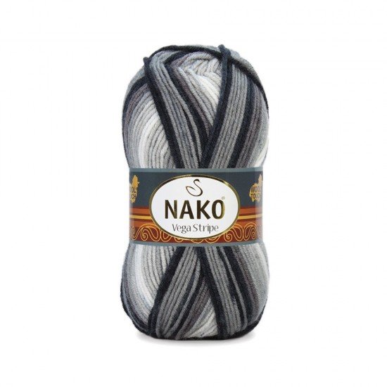 Nako Vega Stripe El Örgü İpi 82424