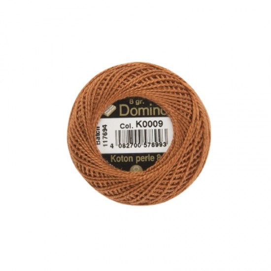 Domino Koton Perle No:8 Etamin ve Kanaviçe İpi K0009 Domino Koton Perle No:8 Etamin ve Kanaviçe İpi K0009