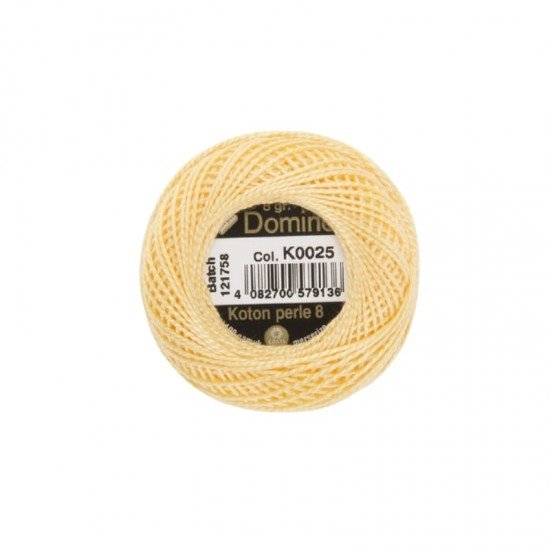 Domino Koton Perle No:8 Etamin ve Kanaviçe İpi K0025 Domino Koton Perle No:8 Etamin ve Kanaviçe İpi K0025