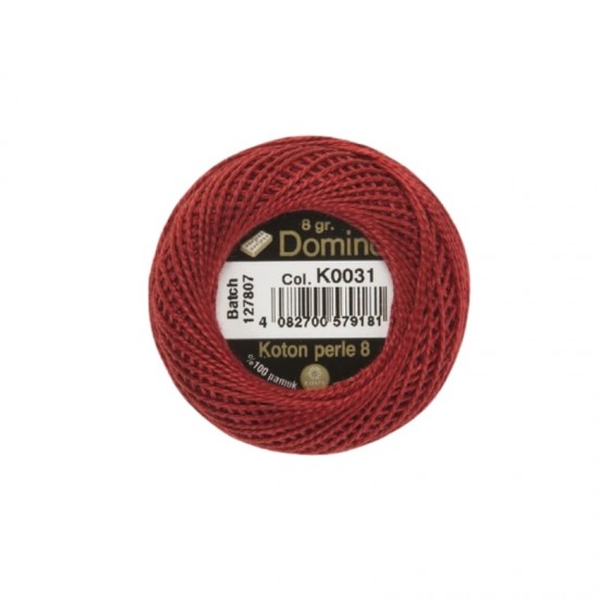 Domino Koton Perle No:8 Etamin ve Kanaviçe İpi K0031 Domino Koton Perle No:8 Etamin ve Kanaviçe İpi K0031