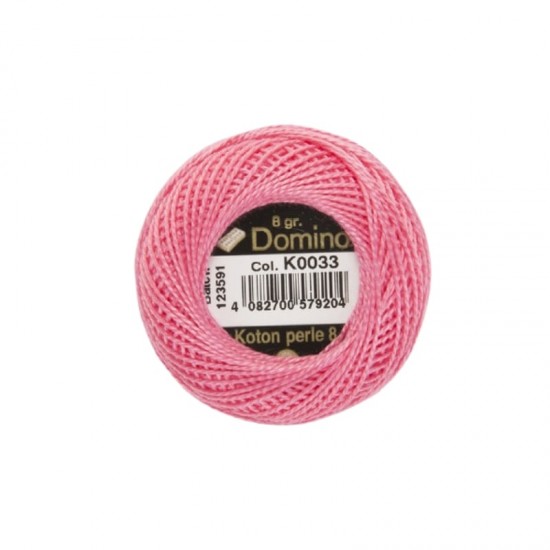 Domino Koton Perle No:8 Etamin ve Kanaviçe İpi K0033 Domino Koton Perle No:8 Etamin ve Kanaviçe İpi K0033
