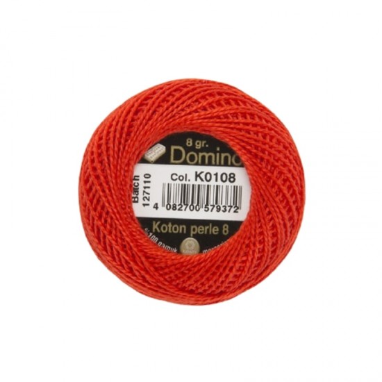 Domino Koton Perle No:8 Etamin ve Kanaviçe İpi K0108 Domino Koton Perle No:8 Etamin ve Kanaviçe İpi K0108