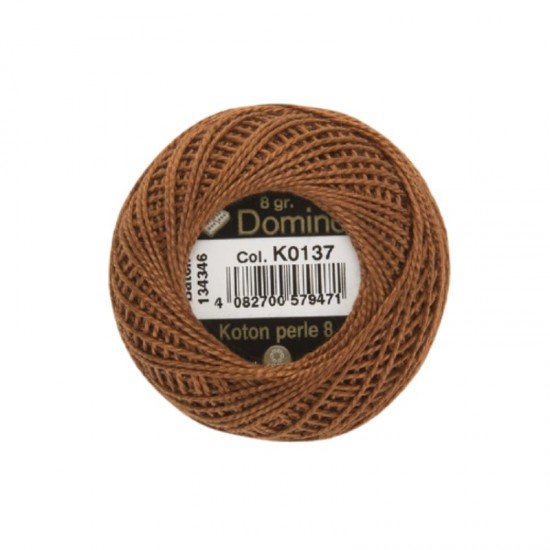 Domino Koton Perle No:8 Etamin ve Kanaviçe İpi K0137 Domino Koton Perle No:8 Etamin ve Kanaviçe İpi K0137