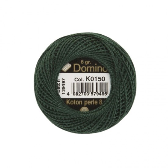 Domino Koton Perle No:8 Etamin ve Kanaviçe İpi K0150 Domino Koton Perle No:8 Etamin ve Kanaviçe İpi K0150