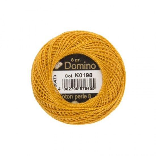 Domino Koton Perle No:8 Etamin ve Kanaviçe İpi K0198 Domino Koton Perle No:8 Etamin ve Kanaviçe İpi K0198