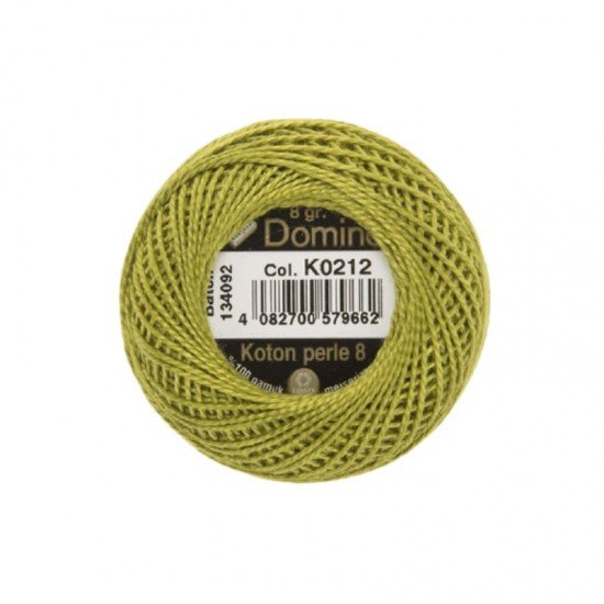 Domino Koton Perle No:8 Etamin ve Kanaviçe İpi K0212 Domino Koton Perle No:8 Etamin ve Kanaviçe İpi K0212