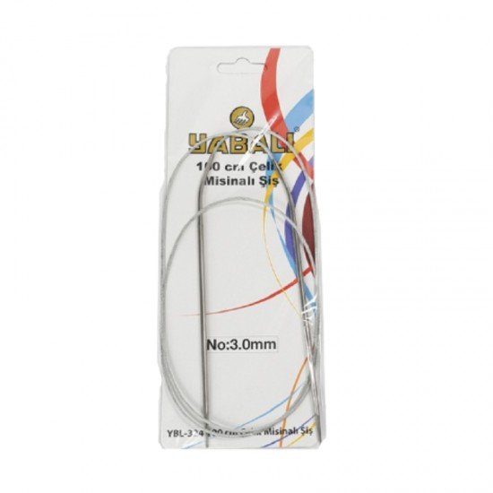 Yabalı 100 Cm Çelik Misinalı Şiş 3.0 Mm