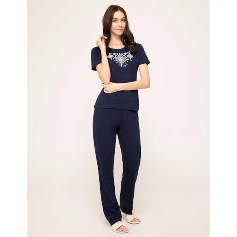 Pierre Cardin Lacivert Kadın Pijama Takımı PC7563 Pierre Cardin Lacivert Kadın Pijama Takımı PC7563